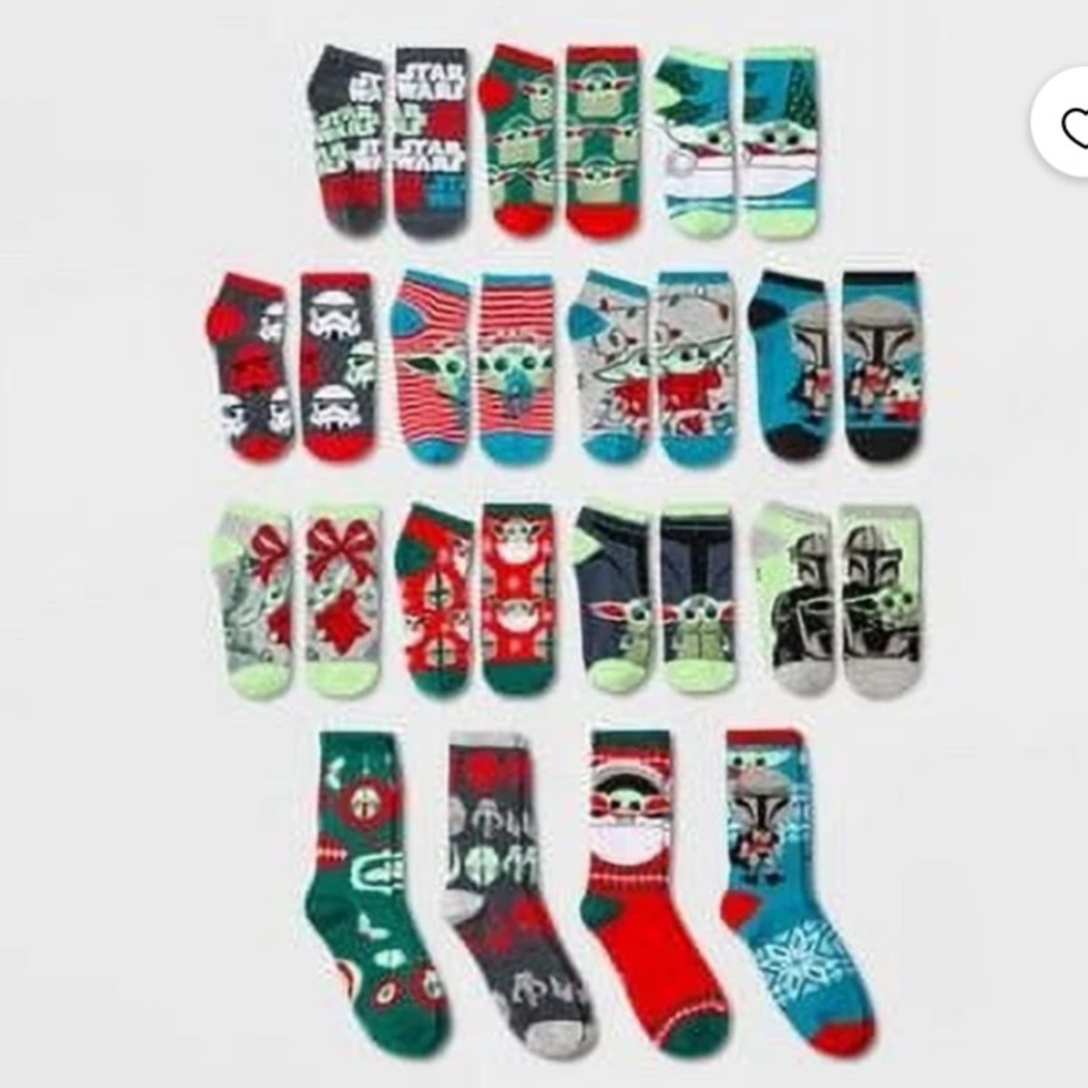 NWT Mandalorian 15 Days of Socks